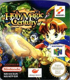 Top of cartridge artwork for Holy Magic Century on the Nintendo N64.