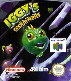 Top of cartridge artwork for Iggy's Reckin' Balls on the Nintendo N64.