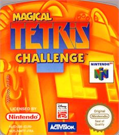 Top of cartridge artwork for Magical Tetris Challenge on the Nintendo N64.