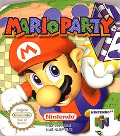 Top of cartridge artwork for Mario Party on the Nintendo N64.