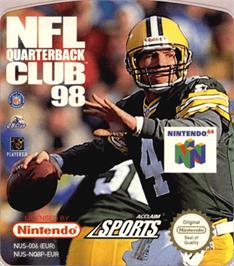 Top of cartridge artwork for NFL Quarterback Club '98 on the Nintendo N64.