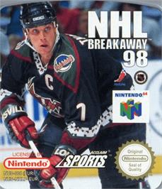 Top of cartridge artwork for NHL Breakaway 98 on the Nintendo N64.