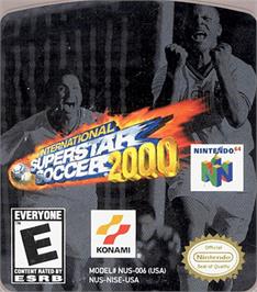 Top of cartridge artwork for RTL World League Soccer 2000 on the Nintendo N64.