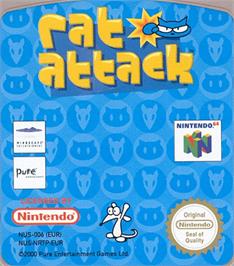 Top of cartridge artwork for Rat Attack on the Nintendo N64.