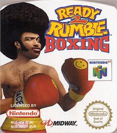 Top of cartridge artwork for Ready 2 Rumble Boxing on the Nintendo N64.