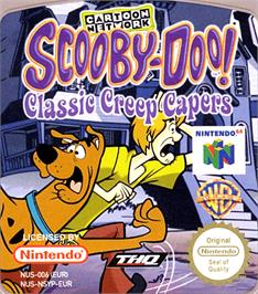 Top of cartridge artwork for Scooby Doo! Classic Creep Capers on the Nintendo N64.
