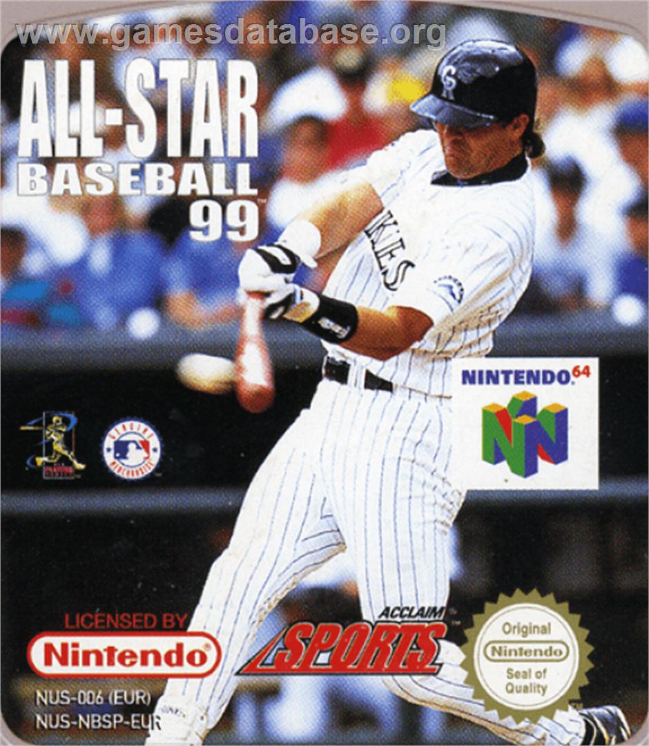 All-Star Baseball '99 - Nintendo N64 - Artwork - Cartridge Top