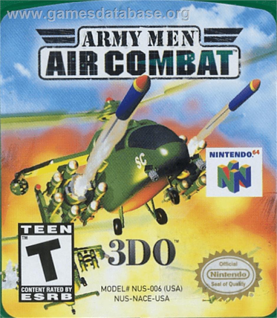 Army Men: Air Combat - Nintendo N64 - Artwork - Cartridge Top