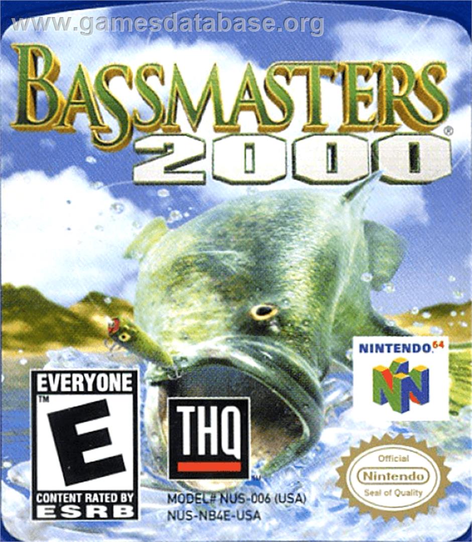 Bassmasters 2000 - Nintendo N64 - Artwork - Cartridge Top