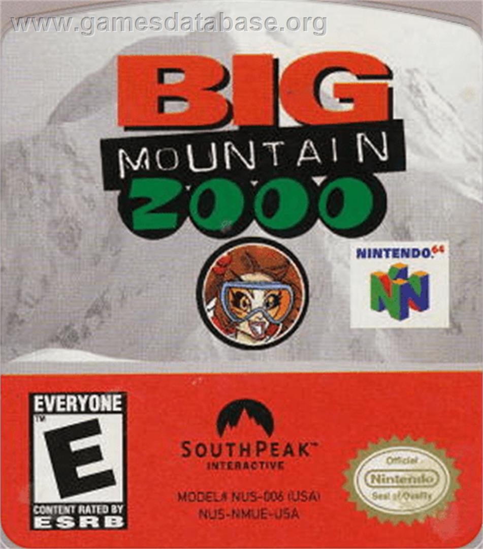 Big Mountain 2000 - Nintendo N64 - Artwork - Cartridge Top