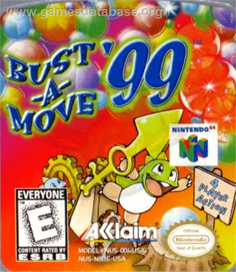 Bust a Move '99 - Nintendo N64 - Artwork - Cartridge Top
