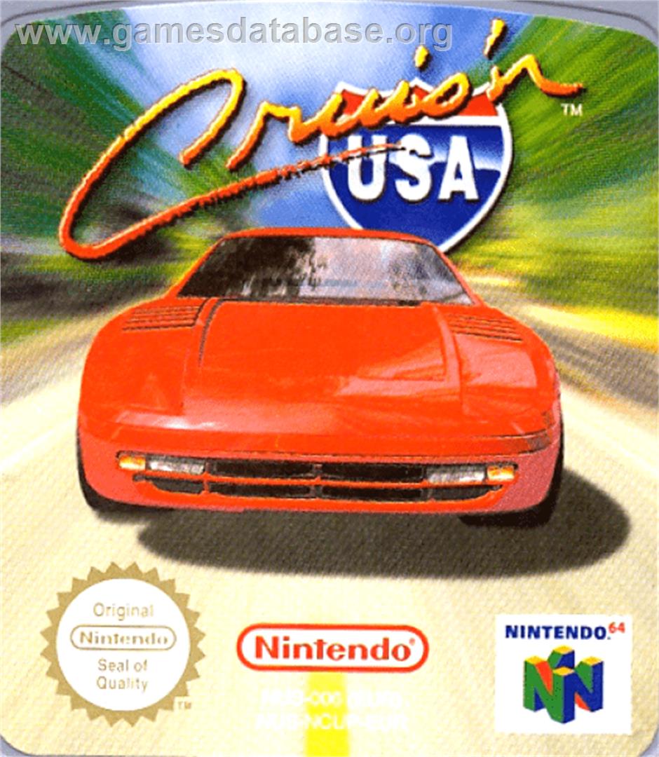 Cruis'n USA - Nintendo N64 - Artwork - Cartridge Top