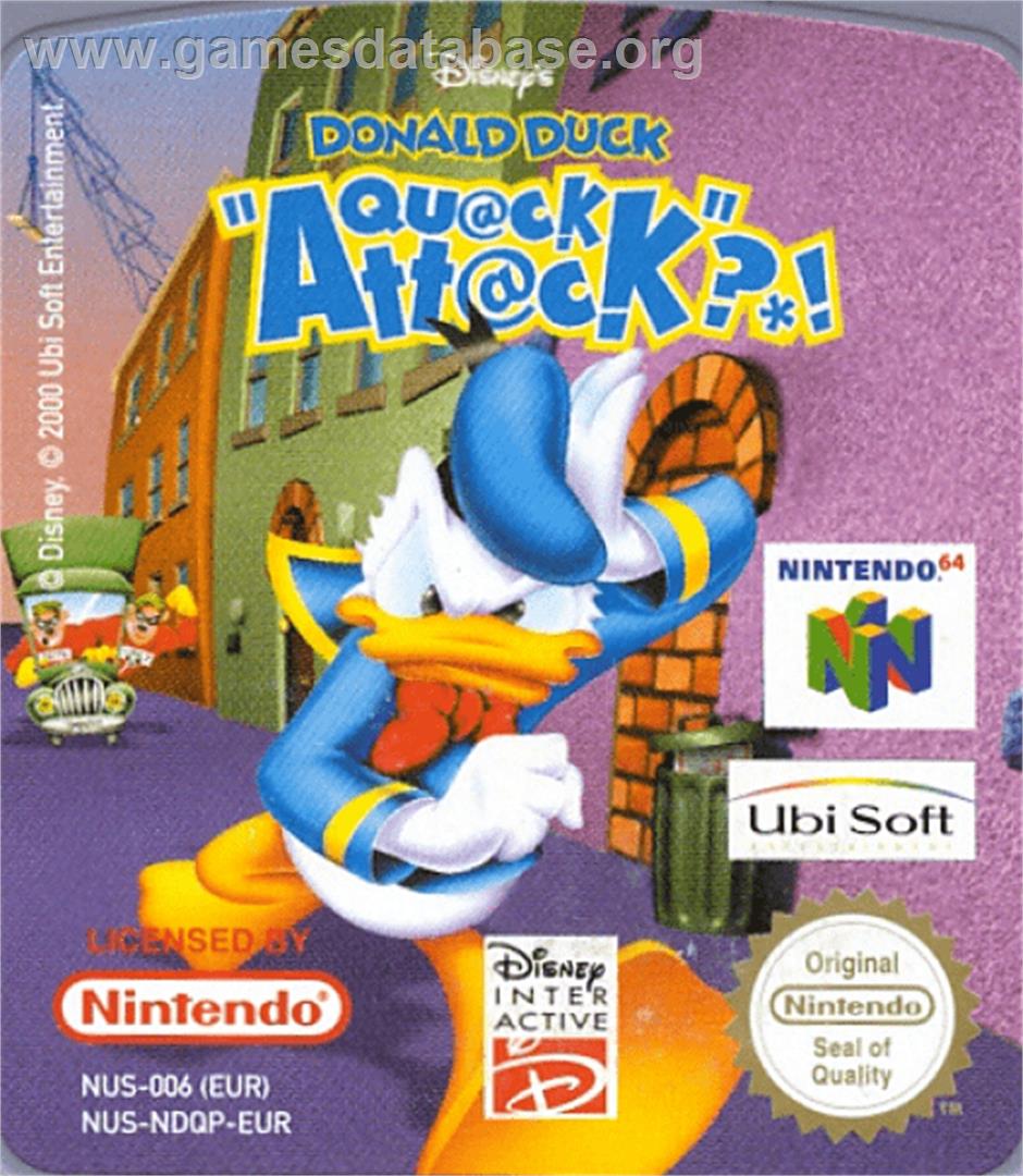 Donald Duck: Quack Attack - Nintendo N64 - Artwork - Cartridge Top