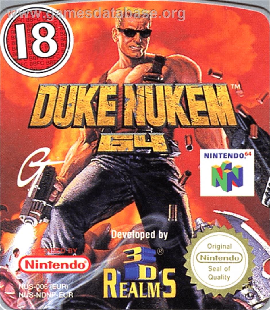 Duke Nukem 64 - Nintendo N64 - Artwork - Cartridge Top