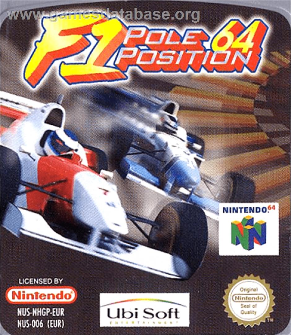F1 Pole Position 64 - Nintendo N64 - Artwork - Cartridge Top