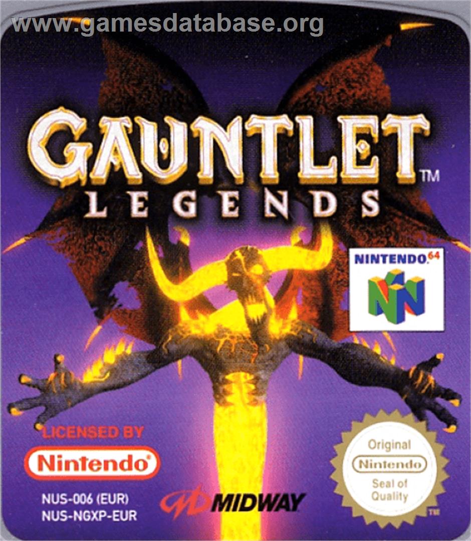 Gauntlet Legends - Nintendo N64 - Artwork - Cartridge Top