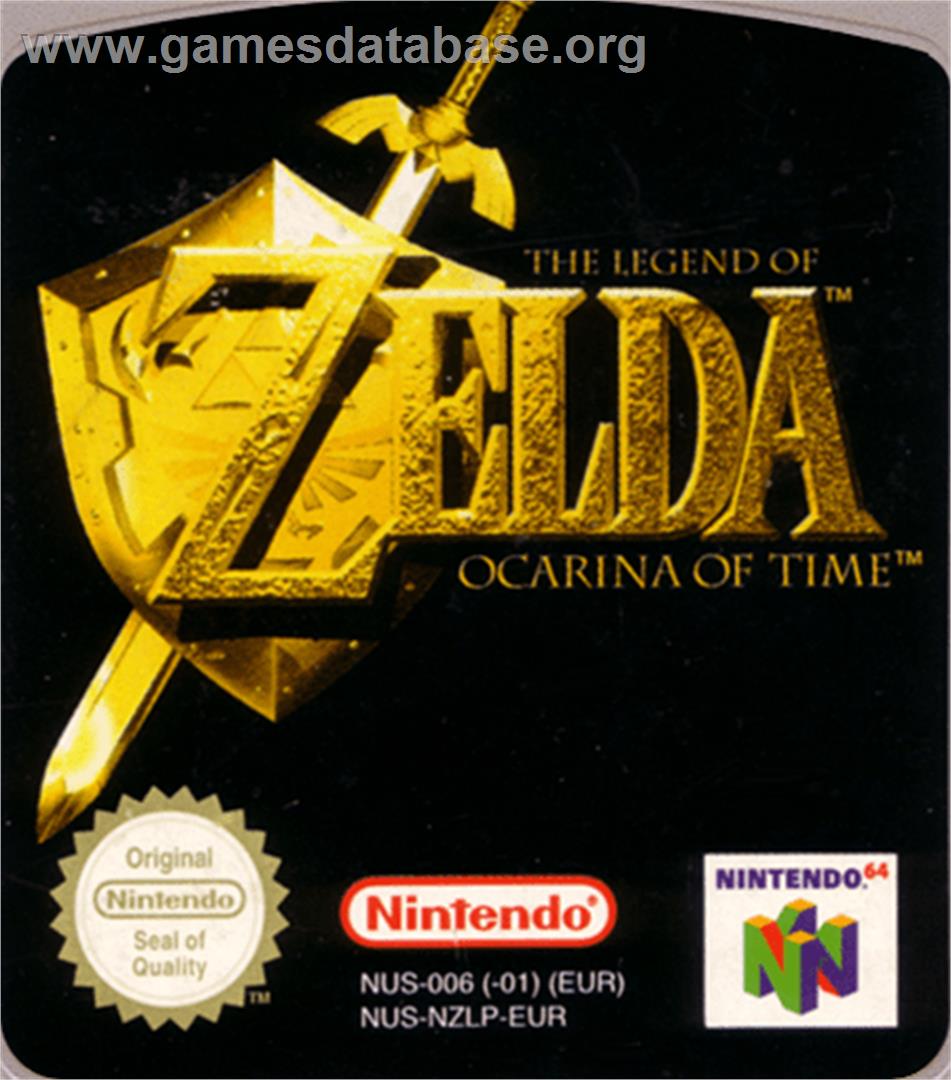 Legend of Zelda: Ocarina of Time - Nintendo N64 - Artwork - Cartridge Top