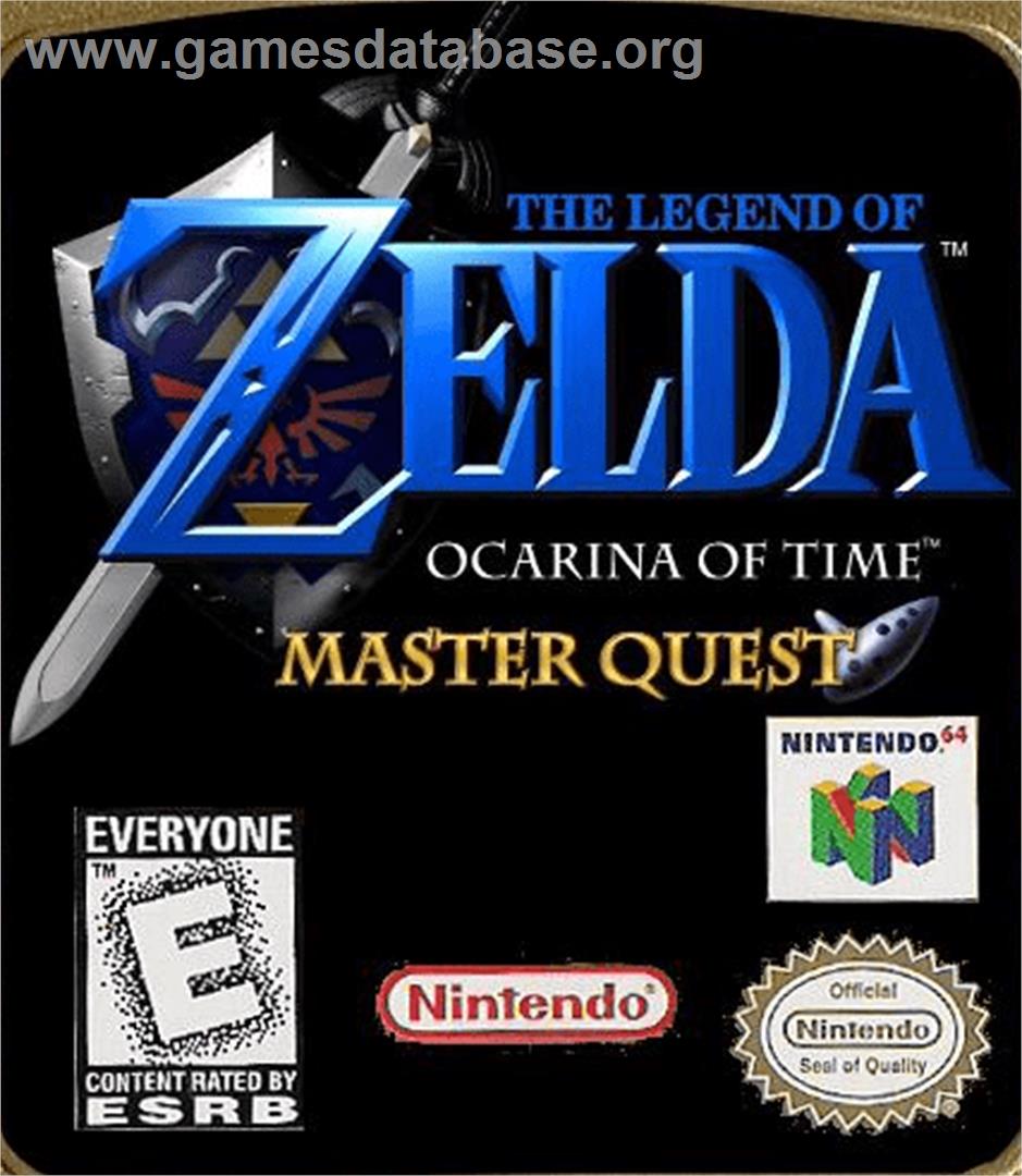 Legend of Zelda: Ocarina of Time / Master Quest - Nintendo N64 - Artwork - Cartridge Top