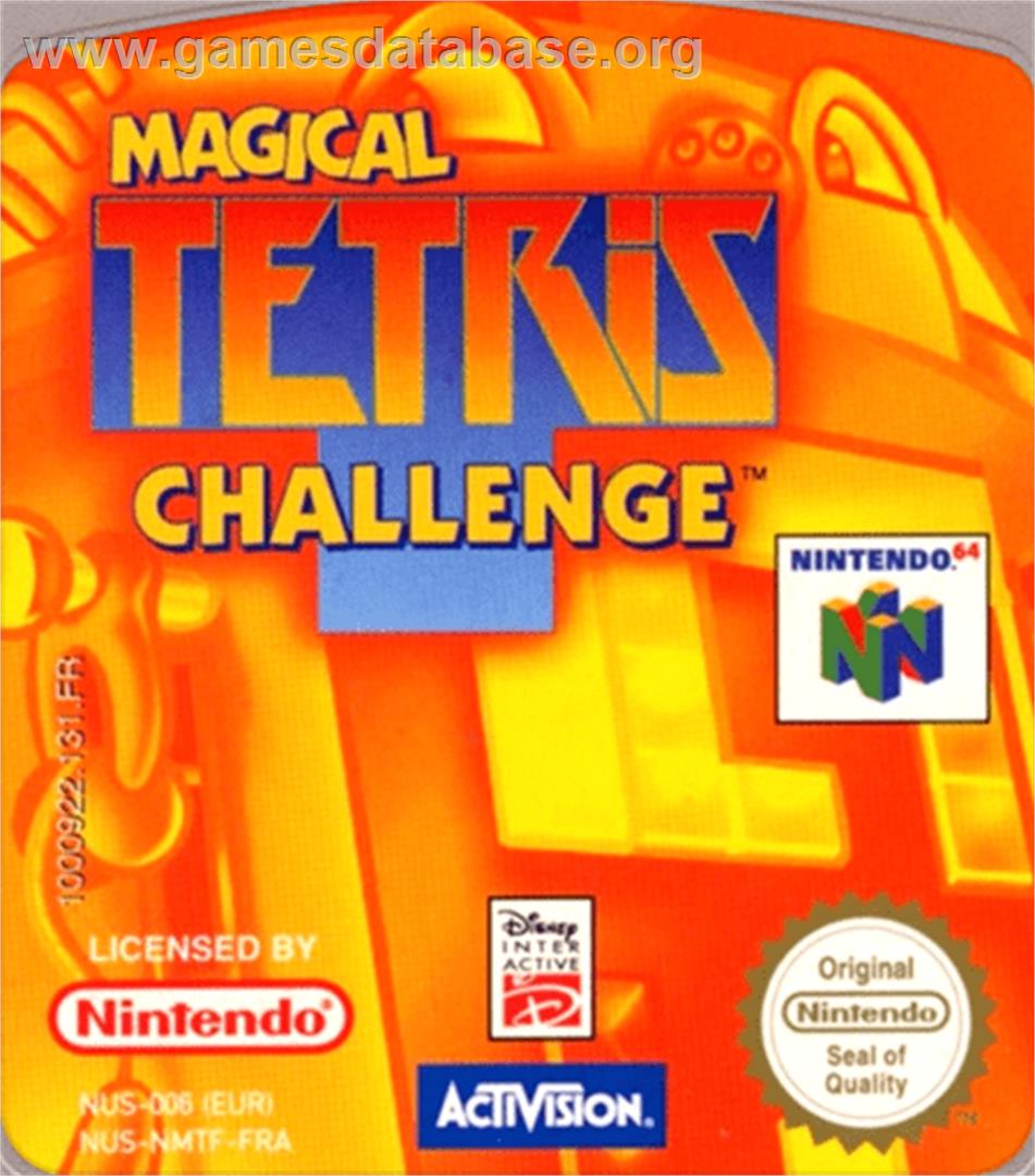Magical Tetris Challenge - Nintendo N64 - Artwork - Cartridge Top