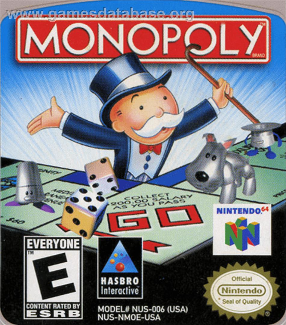 Monopoly - Nintendo N64 - Artwork - Cartridge Top