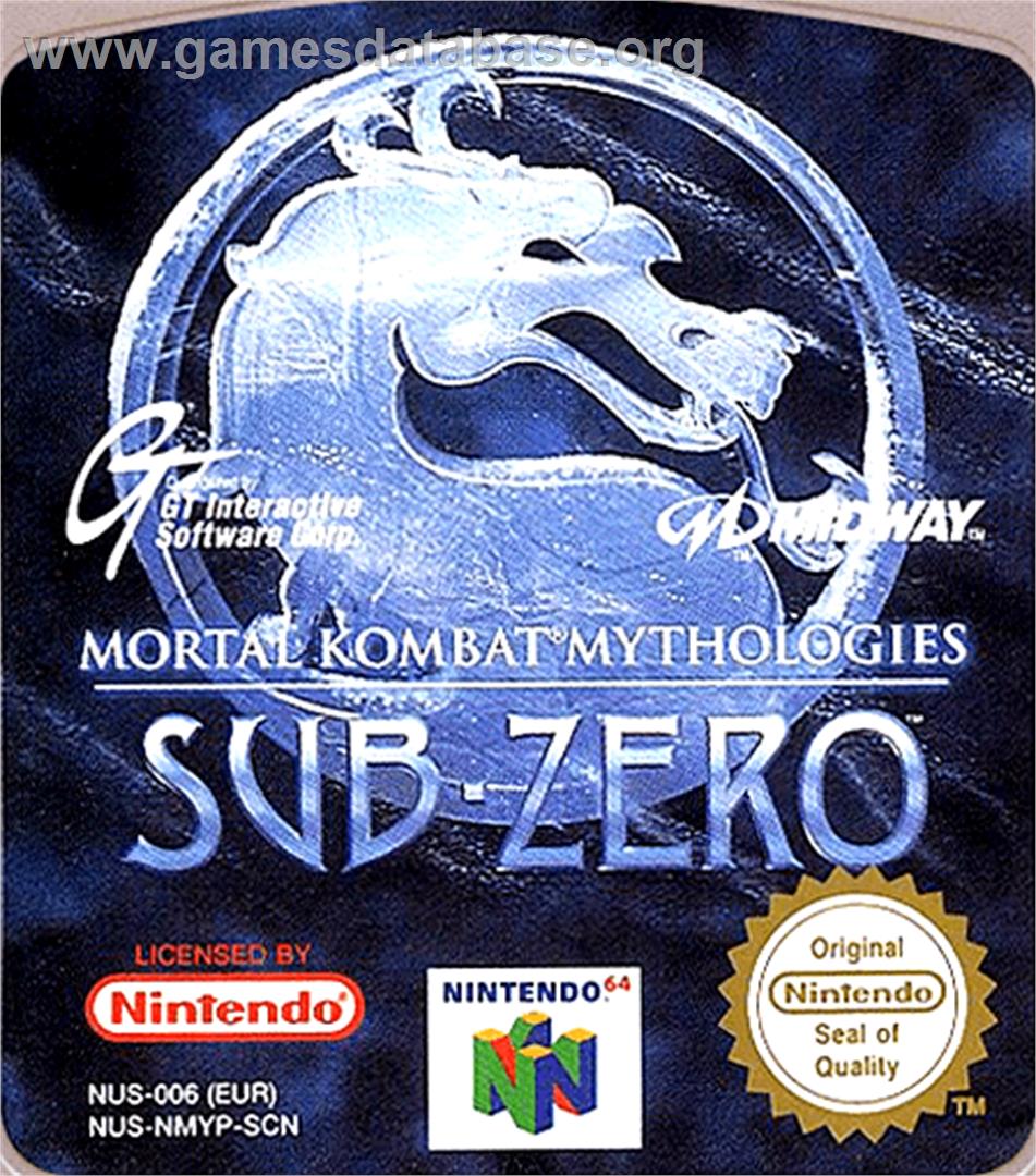 Mortal Kombat Mythologies: Sub-Zero - Nintendo N64 - Artwork - Cartridge Top