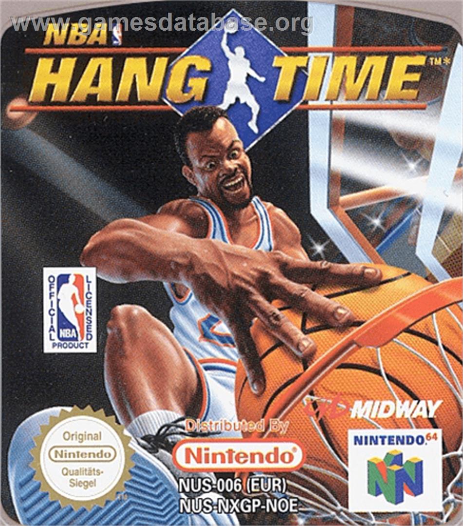 NBA Hang Time - Nintendo N64 - Artwork - Cartridge Top