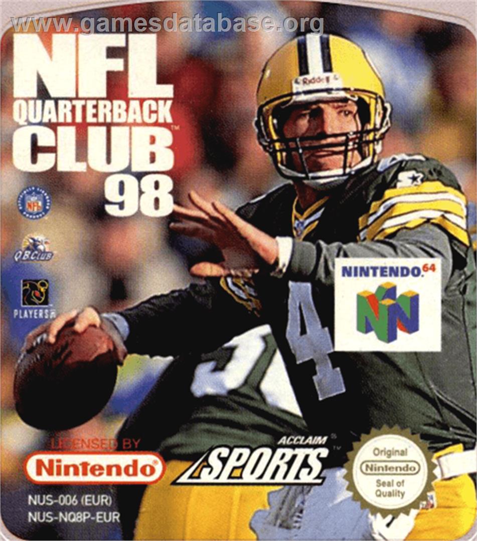 NFL Quarterback Club '98 - Nintendo N64 - Artwork - Cartridge Top
