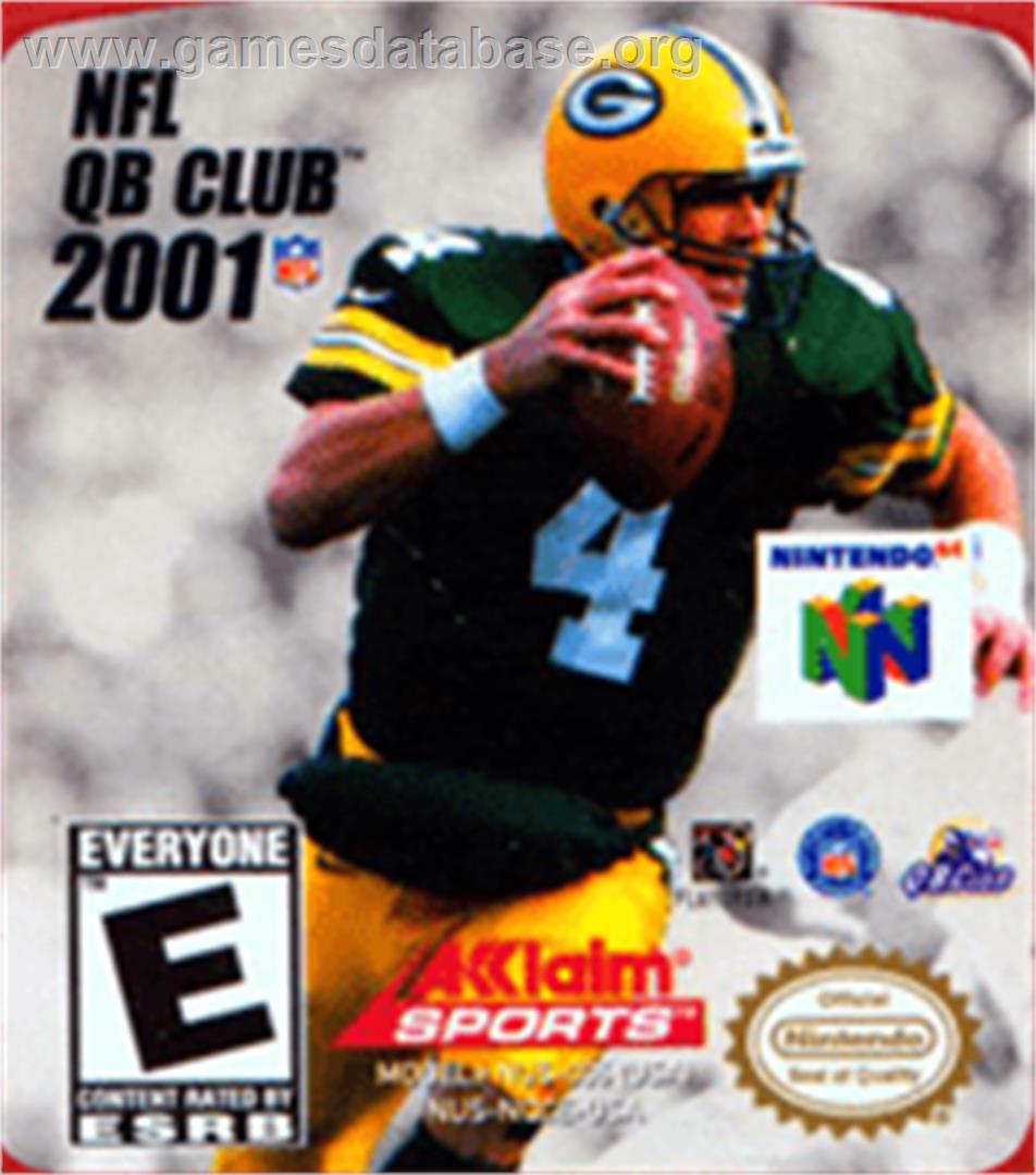 NFL Quarterback Club 2001 - Nintendo N64 - Artwork - Cartridge Top