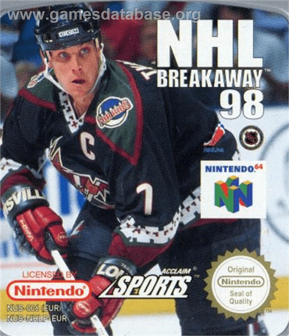 NHL Breakaway 98 - Nintendo N64 - Artwork - Cartridge Top