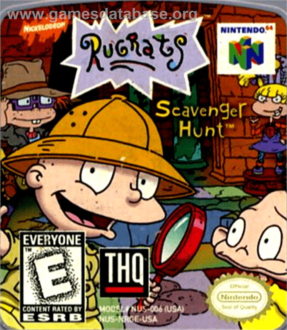 Rugrats: Scavenger Hunt - Nintendo N64 - Artwork - Cartridge Top