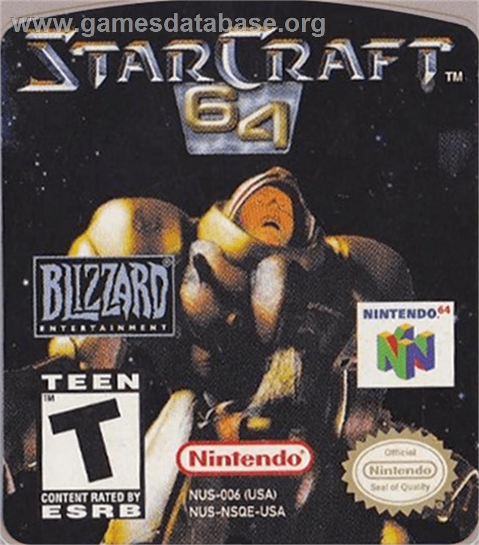 StarCraft 64 - Nintendo N64 - Artwork - Cartridge Top