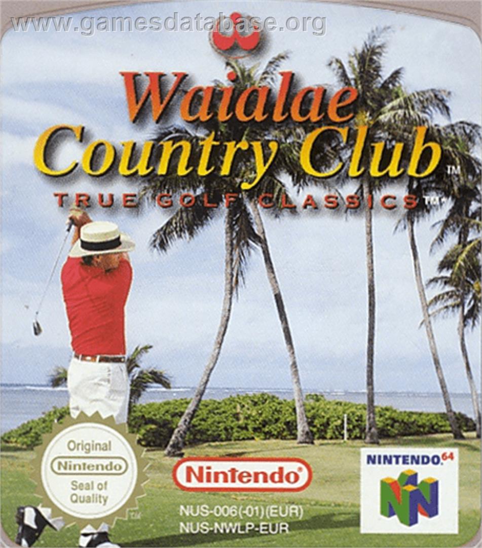 Waialae Country Club: True Golf Classics - Nintendo N64 - Artwork - Cartridge Top