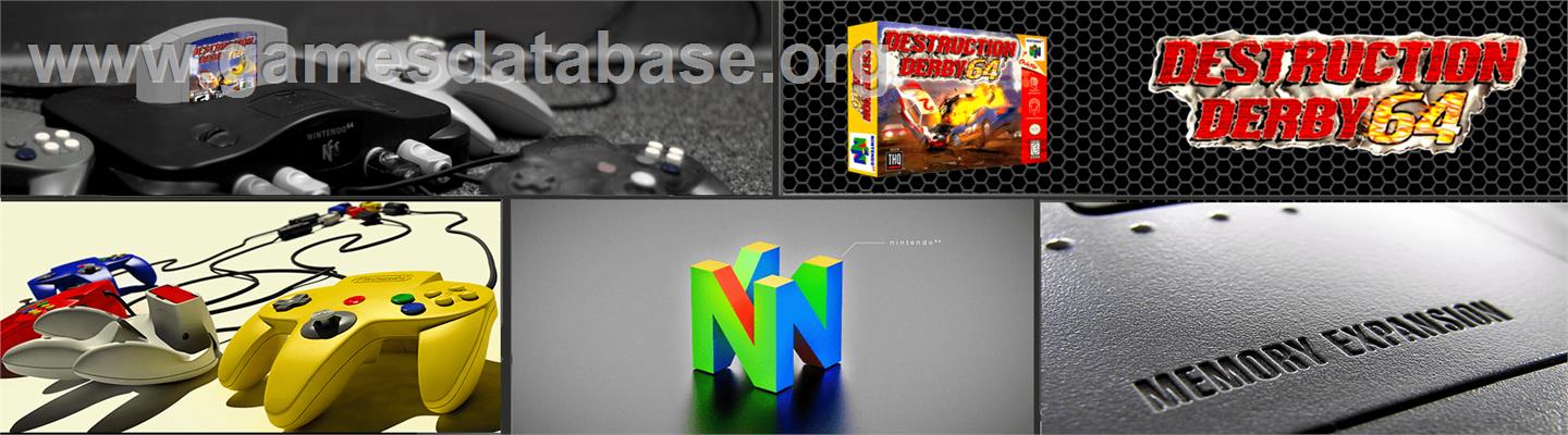 Destruction Derby 64 - Nintendo N64 - Artwork - Marquee