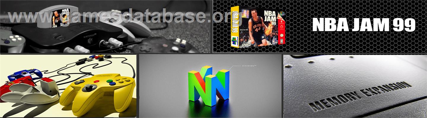 NBA Jam 99 - Nintendo N64 - Artwork - Marquee