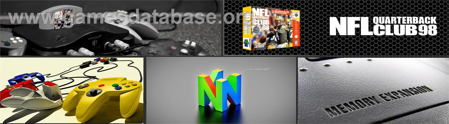 NFL Quarterback Club '98 - Nintendo N64 - Artwork - Marquee