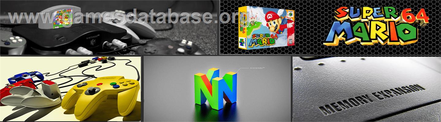 Super Mario 64 - Nintendo N64 - Artwork - Marquee