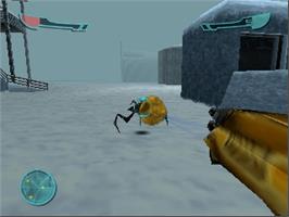 In game image of Armorines: Project S.W.A.R.M. on the Nintendo N64.