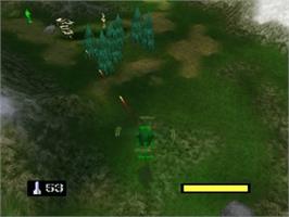In game image of Army Men: Air Combat on the Nintendo N64.