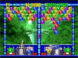 In game image of Bust a Move 3 DX on the Nintendo N64.