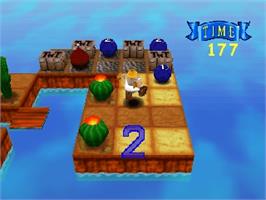 In game image of Charlie Blast's Territory on the Nintendo N64.