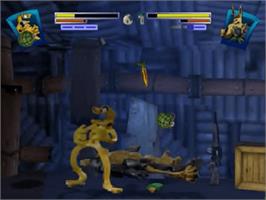 In game image of Clay Fighter: Sculptor's Cut on the Nintendo N64.