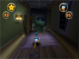 In game image of Donald Duck: Quack Attack on the Nintendo N64.
