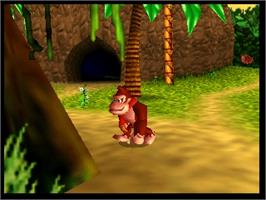 In game image of Donkey Kong 64 on the Nintendo N64.