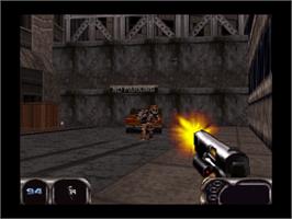 In game image of Duke Nukem 64 on the Nintendo N64.