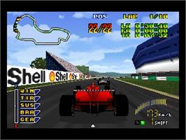 In game image of F1 Pole Position 64 on the Nintendo N64.