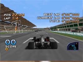 In game image of F1 Racing Championship on the Nintendo N64.