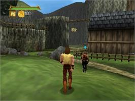 In game image of Hercules: The Legendary Journeys on the Nintendo N64.
