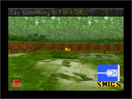 In game image of Hey You, Pikachu on the Nintendo N64.