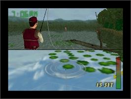 In game image of In-Fisherman Bass Hunter 64 on the Nintendo N64.