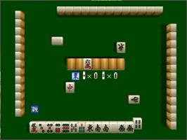 In game image of Jangou Simulation Mahjong Do 64 on the Nintendo N64.